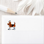 Étiquette Baie de Beagle à trois couleurs (En situation)