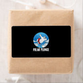 Étiquette Bain d'hiver Polar Plunge Ice Jump Polar Ours Bain (En situation)