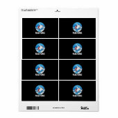 Étiquette Bain d'hiver Polar Plunge Ice Jump Polar Ours Bain (Feuille entière)