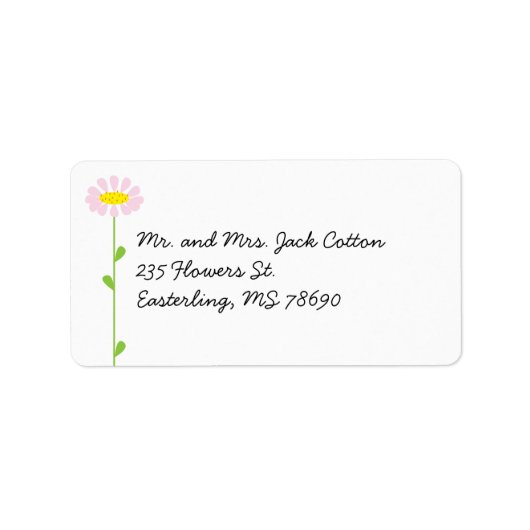 Étiquette Baise rose (Devant)