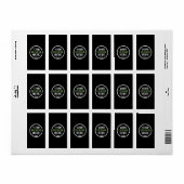 Étiquette baiser personnalisé, unique, élégant et minimalist (Feuille entière)