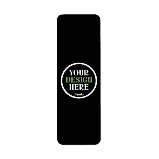 Étiquette baiser personnalisé, unique, élégant et minimalist (Devant)