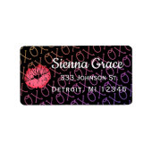 Étiquette Baiser XOXO (Devant)