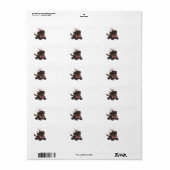 Étiquette Baisers à chiots (Feuille entière)