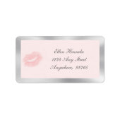 Étiquette Baisers roses (Devant)