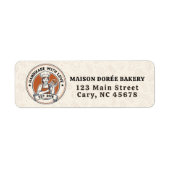 Étiquette Bakery Store Pastry Chef Dessert Sweets Cake Baker (Devant)