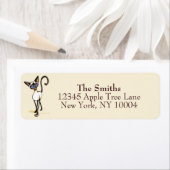 Étiquette Balayage Siamese Point Crosswalk Off-Leash Art™ Bl (En situation)