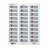 Étiquette Balbuzard dans un nid (Feuille entière)