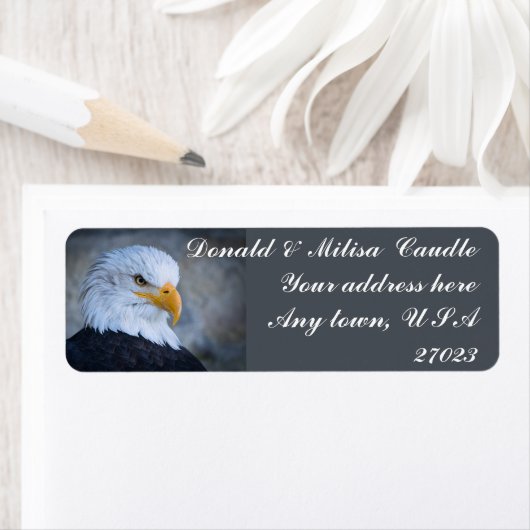 ÉTIQUETTE BALD EAGLE (En situation)