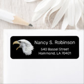 Étiquette Bald Eagle élégant personnalisable (En situation)