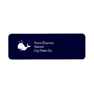 Étiquette Baleine de Glow_White d'océan