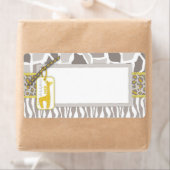 Étiquette Balise B du nom du bébé Safari (En situation)