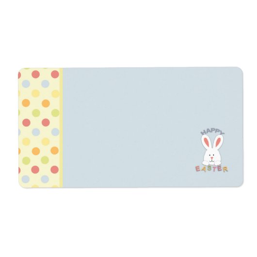 Étiquette Balise B du nom du lapin de Pâques (Devant)