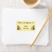 Étiquette Balise "Bibliothèque De" Livres Vintages Personnal (En situation)