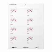 Étiquette Balise cadeau auto-collant : Flèche de neige color (Feuille entière)