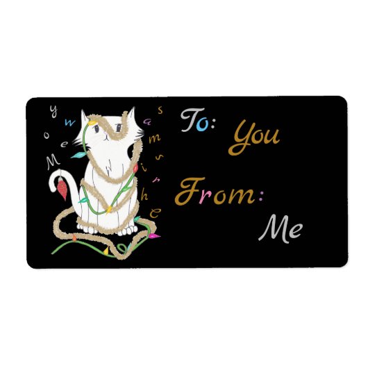 Étiquette Balise cadeau Chrismas Mess (Devant)