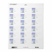 Étiquette Balise cadeau de chèvre de Noël (Feuille entière)