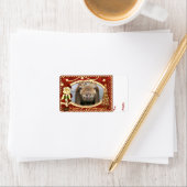 Étiquette Balise cadeau de Noël de votre chèvre (En situation)