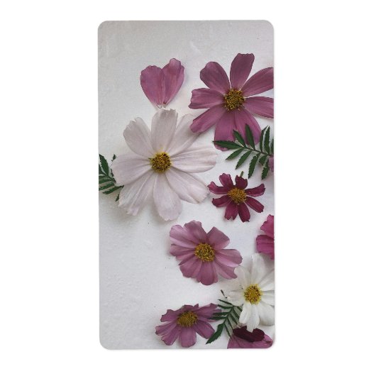 Étiquette Balise cadeau florale (Devant)