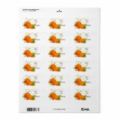 Étiquette Balise cadeau Halloween et Thanksgiving (Feuille entière)