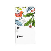 Étiquette Balise cadeau Joyeux Noël Spruce Boughs (Devant)