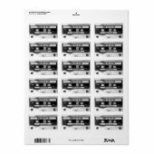 Étiquette Balise de bande de musique audio Étiquettes, Balis (Feuille entière)