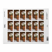 Étiquette Balise de Mariage campagnard de préférence du seau (Feuille entière)