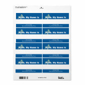 Étiquette Balise de nom (Feuille entière)