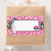 Étiquette Balise de nom CP Wild Cupcake (En situation)