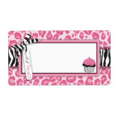 Étiquette Balise de nom CP Wild Cupcake (Devant)