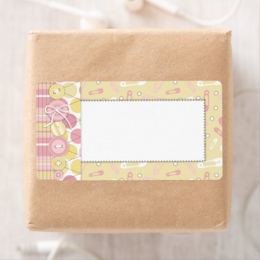 Étiquette Balise de nom de fille de bouton (En situation)