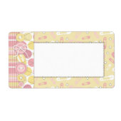 Étiquette Balise de nom de fille de bouton (Devant)