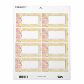 Étiquette Balise de nom de fille de bouton (Feuille entière)