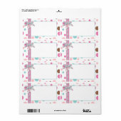 Étiquette Balise de nom de fille FP (Feuille entière)