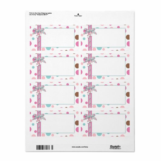 Étiquette Balise de nom de fille FP (Feuille entière)