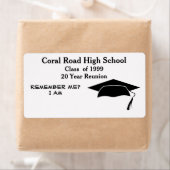 Étiquette Balise de nom du livre blanc noir de la réunion de (En situation)