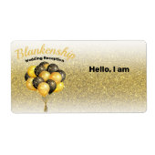 Étiquette Balise de nom personnalisé de la Parties scintilla (Devant)