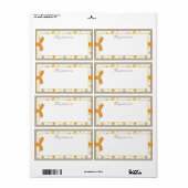 Étiquette Balise Nom de la bande de joie (Feuille entière)