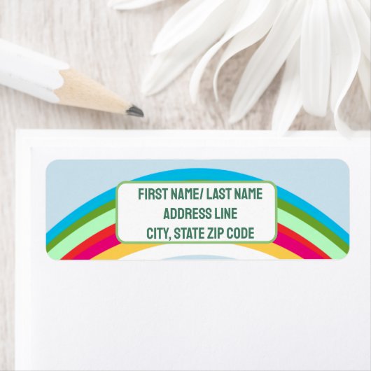 Étiquette Balise Nom de la célébration arc-en-ciel (En situation)