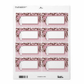 Étiquette Balise Nom de la fille Cheetah (Feuille entière)