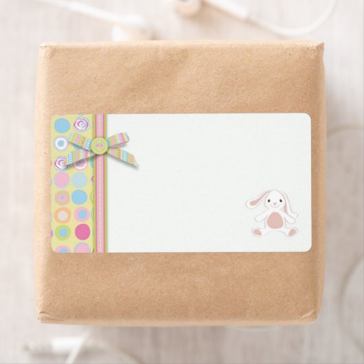 Étiquette Balise Nom du lapin doux (En situation)