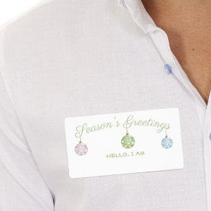 Étiquette Balise Nom du papier des ornements de Bonnes Fêtes