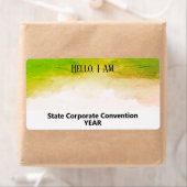 Étiquette Balise Nom du papier d'événement personnalisé de l (En situation)