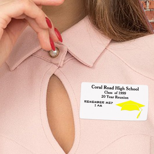 Étiquette Balise Nom du papier jaune noir Réunion de classe