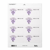 Étiquette Balise Nom personnalisé de l'arbre tendance de la (Feuille entière)