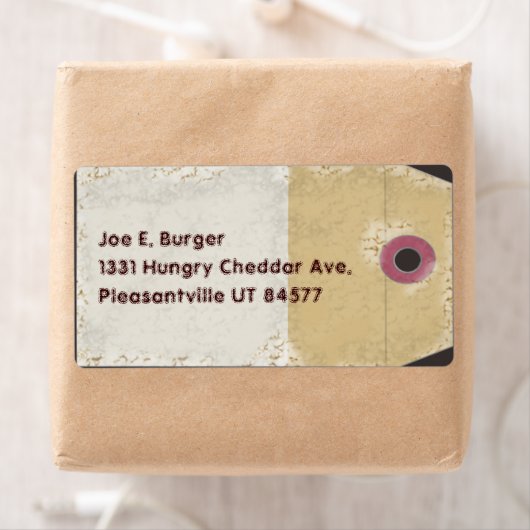 Étiquette Balise Style de package (En situation)