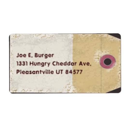 Étiquette Balise Style de package (Devant)