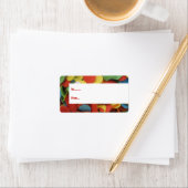 Étiquette Balises cadeaux d'anniversaire Confetti (En situation)
