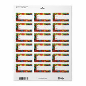 Étiquette Balises cadeaux d'anniversaire Confetti (Feuille entière)