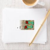 Étiquette Balises cadeaux de Flip Flops de Noël (En situation)